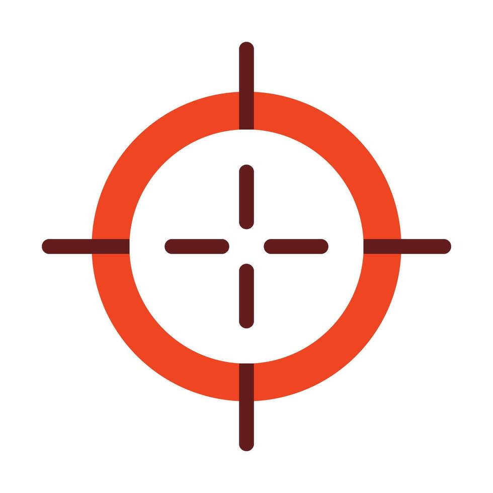 Focus Flat Icon Design vector