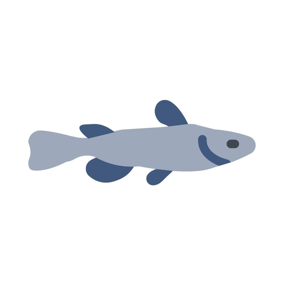 Catfish Flat Icon Design vector