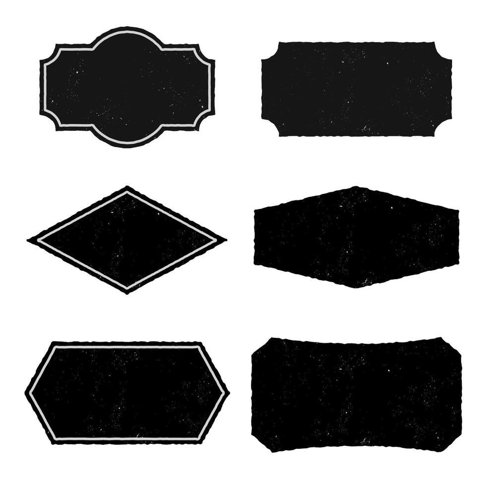 set of grunge banner rustic. vector