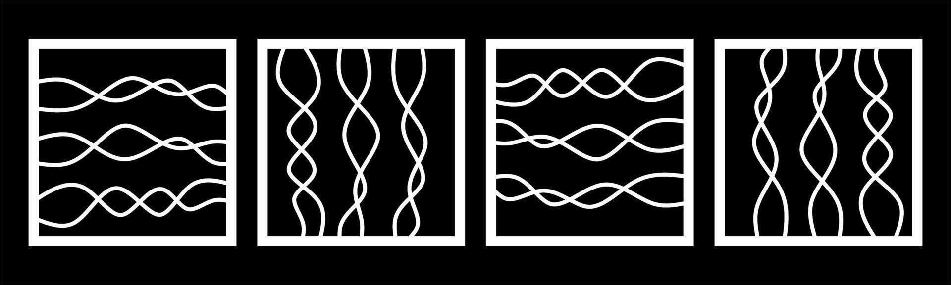 abstract and swirl pattern for decoration, background, and cnc cutting vector