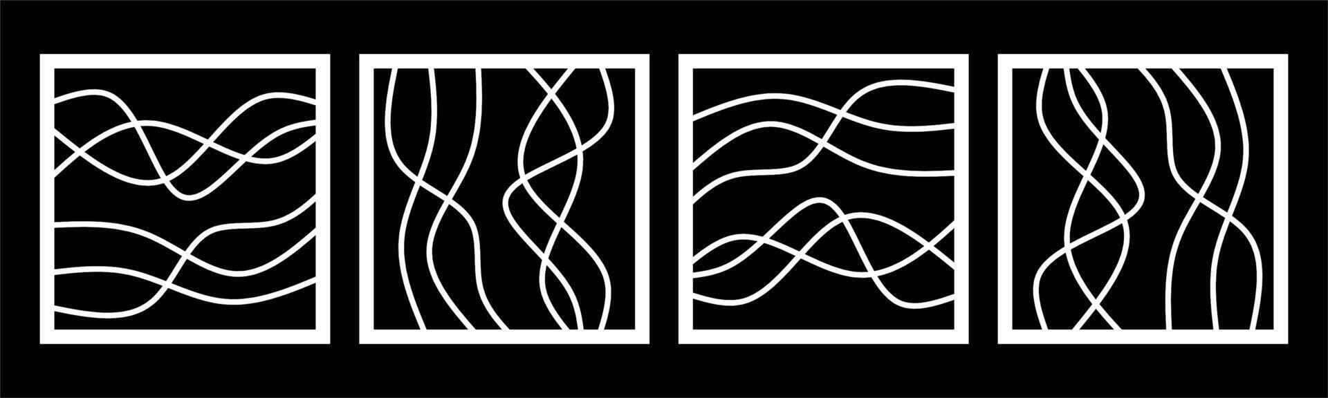 abstract and swirl pattern for decoration, background, and cnc cutting vector