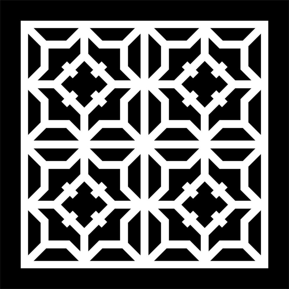 abstract geometry pattern for decoration, background, and cnc laser cutting vector