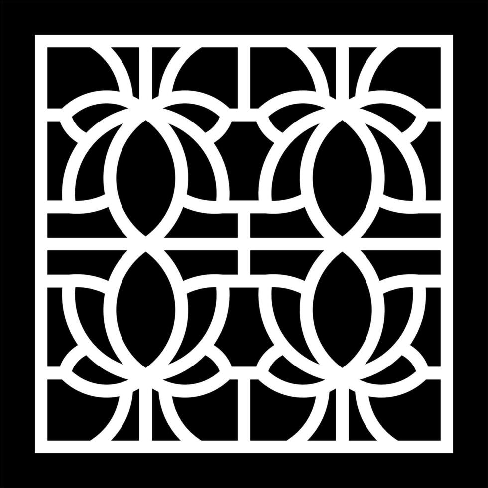 abstract geometry pattern for decoration, background, and cnc laser cutting vector