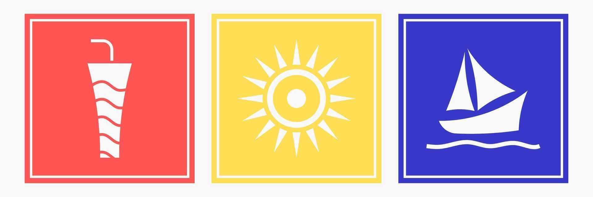Colorful summer geometric pattern for background, poster, banner, and cnc laser cutting vector