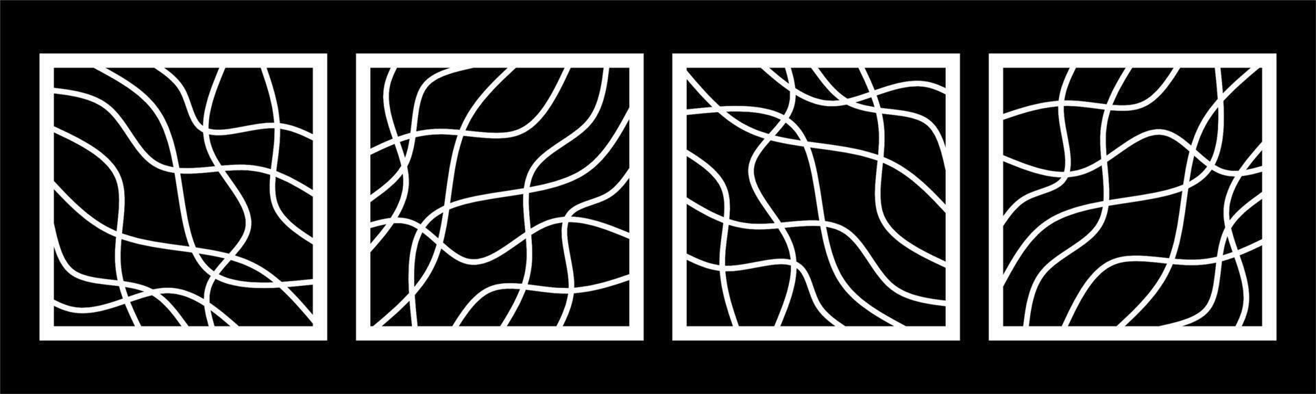 abstract and swirl pattern for decoration, background, and cnc cutting vector