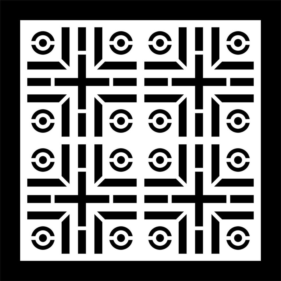 abstract geometry pattern for decoration, background, and cnc laser cutting vector