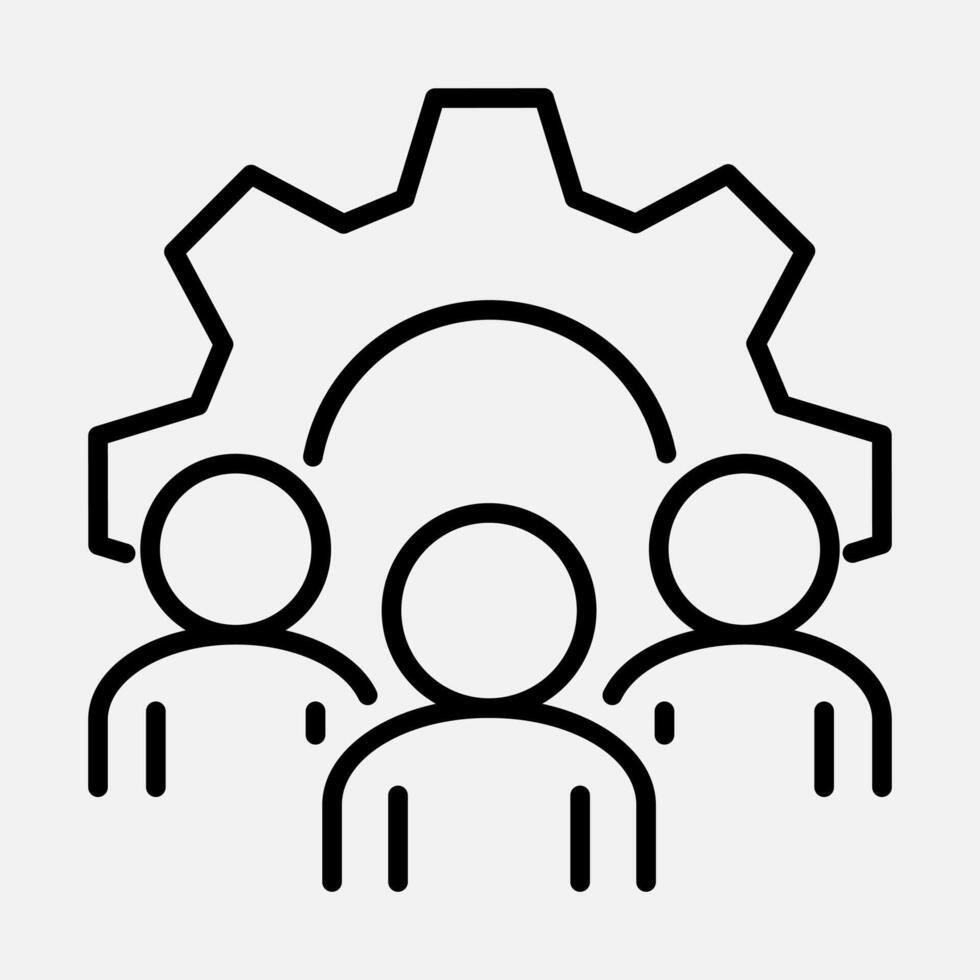 Organization Team Line Icon vector