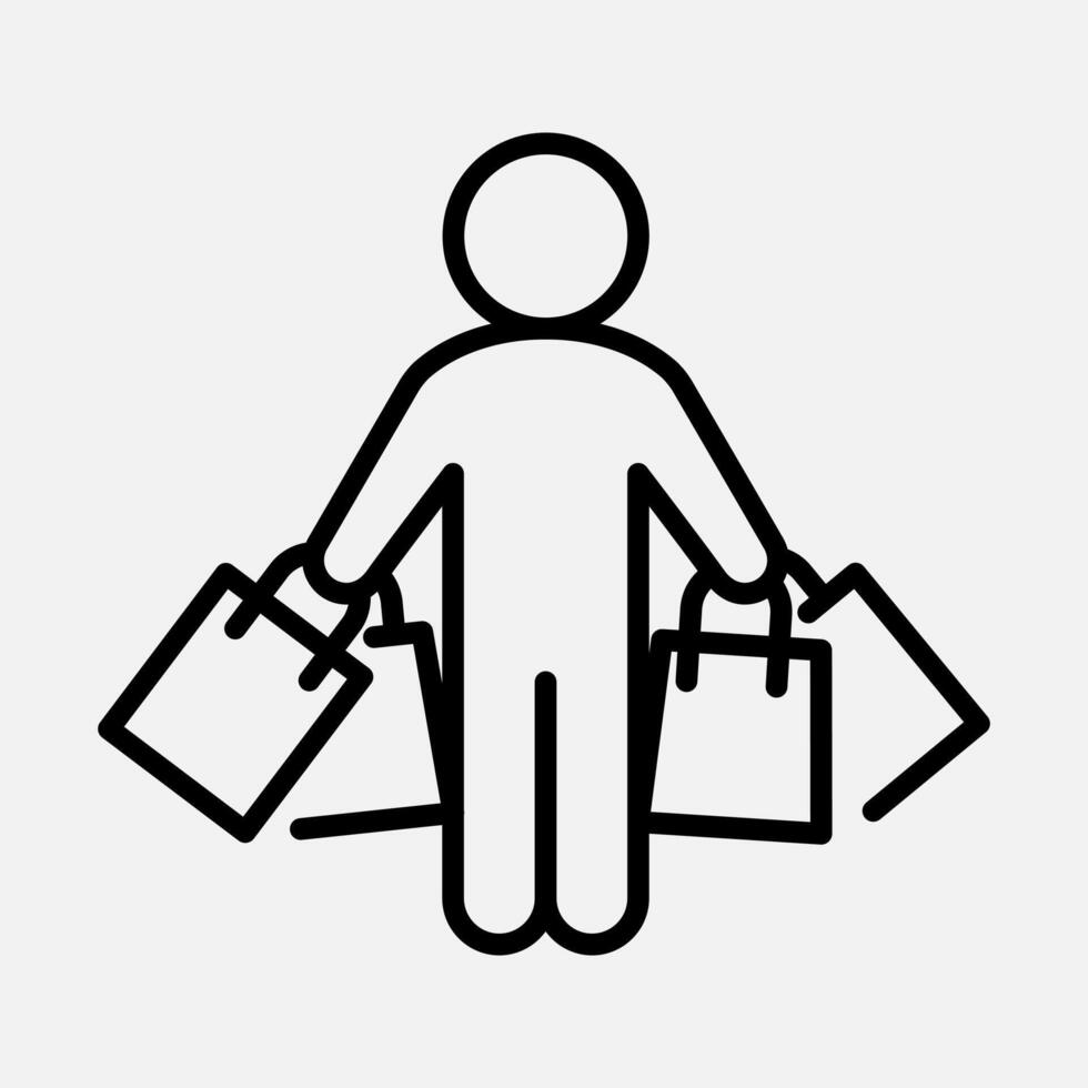 Customer Line Icon vector