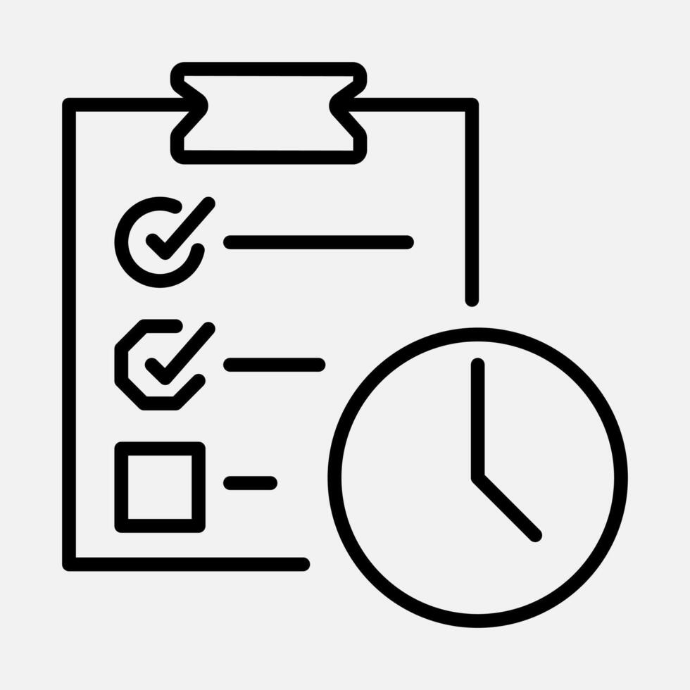 Quality Supervision Time Line Icon vector