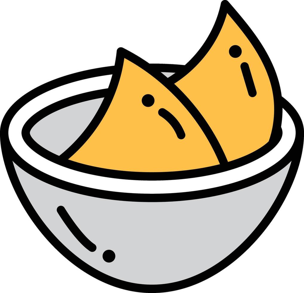 A bowl of food in Asian food concept vector