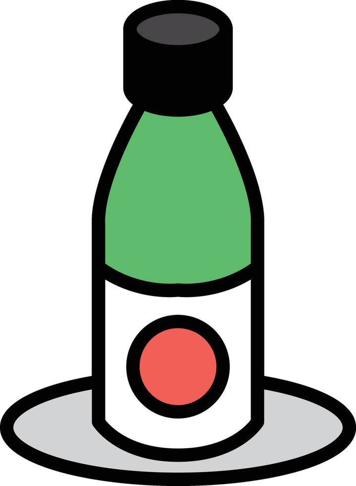 Wasabi bottle in Asian food concept vector