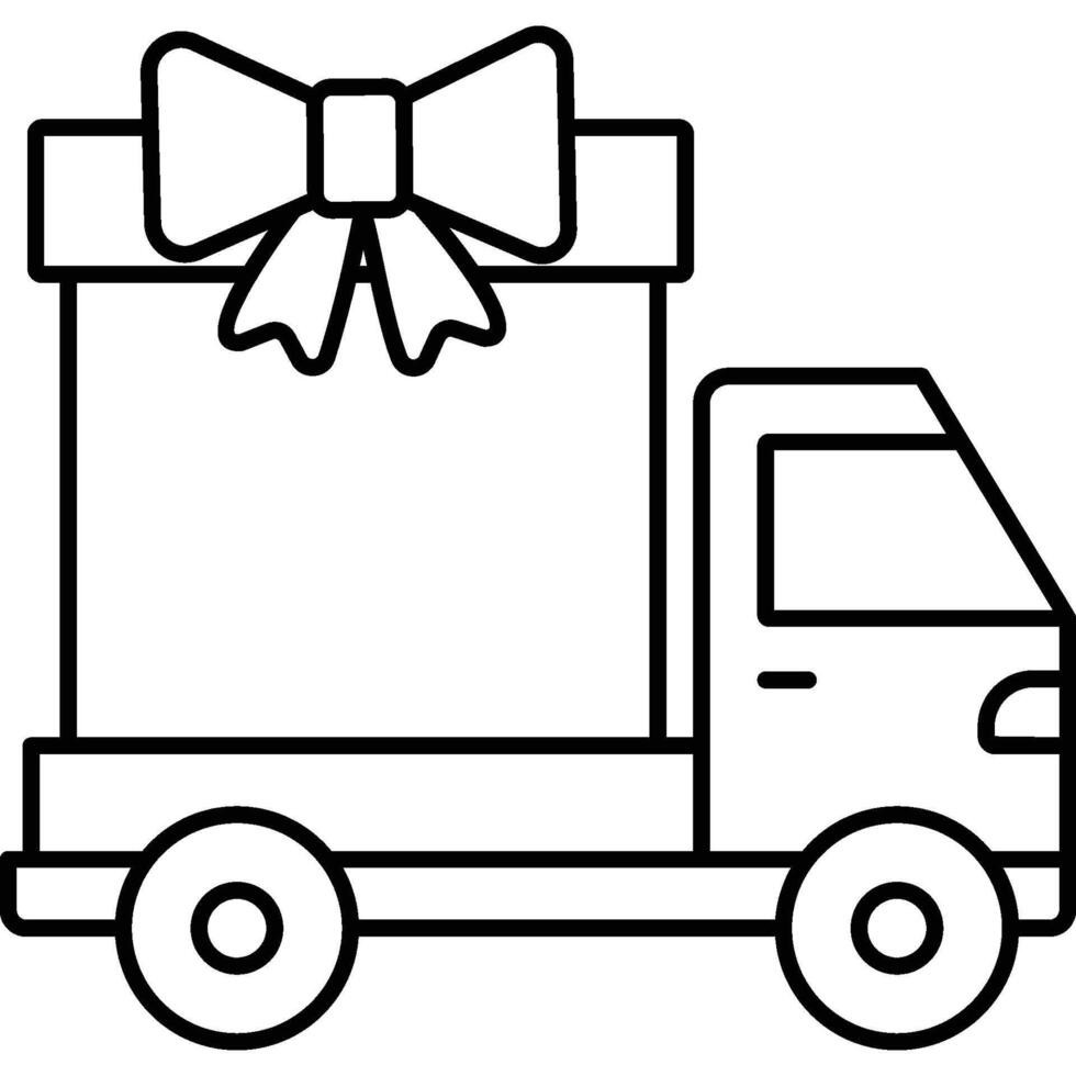 Gift Delivery isolated background easy to edit and modify vector