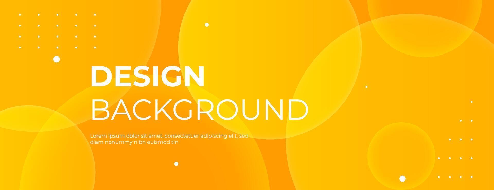 Abstract Orange Yellow Background with Overlapping Circle Shapes vector