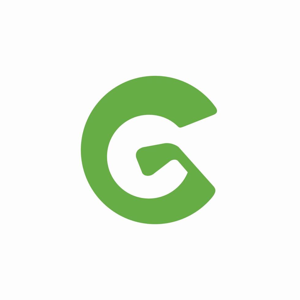 letter G logo with Stik golf ball concept, Bold and modern logo about letter G, golf club and golf attributes. vector