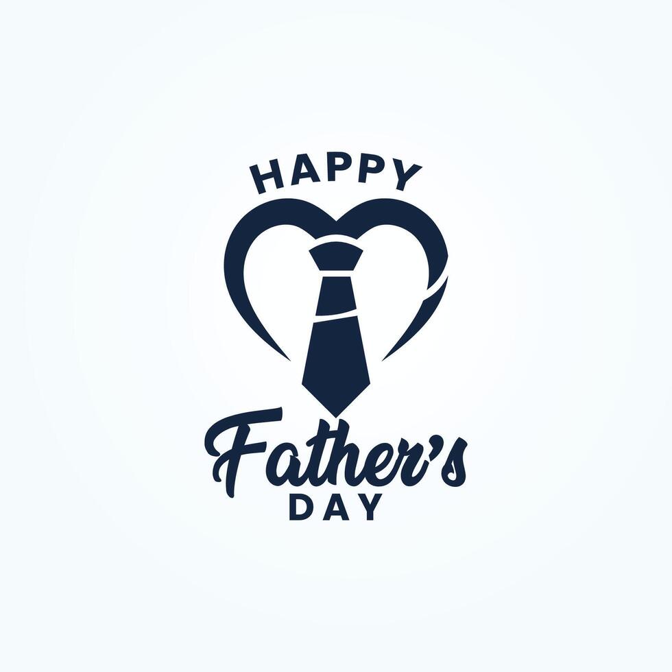 A man and a child holding hands and the words happy fathers day vector