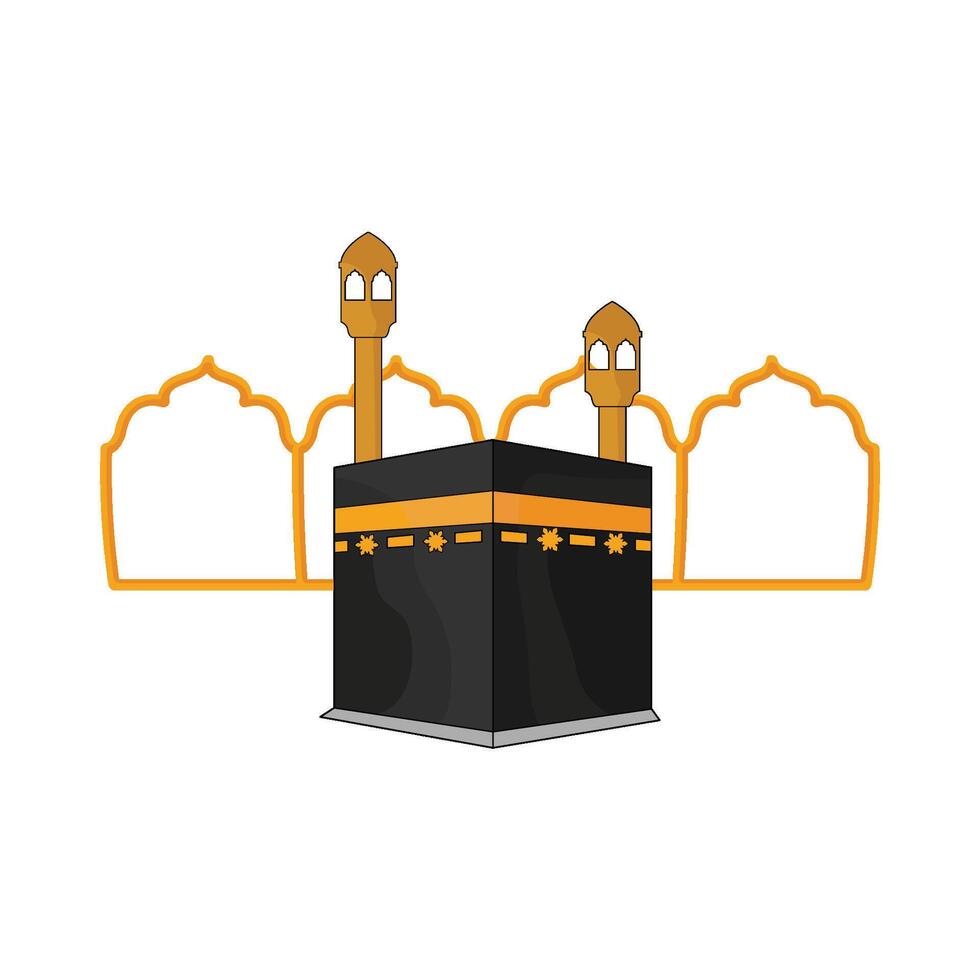 illustration of kaaba vector