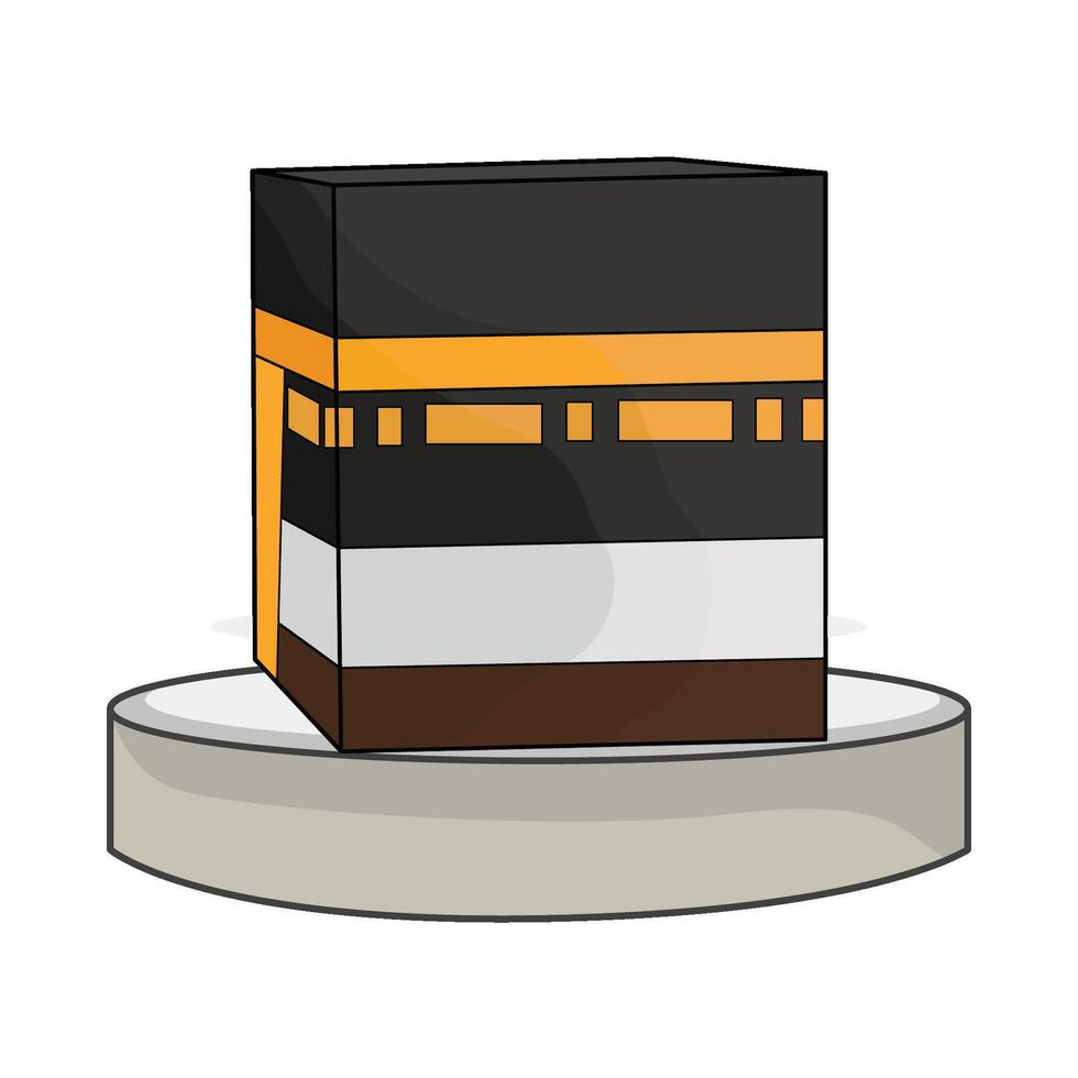 ilustración de kaaba vector