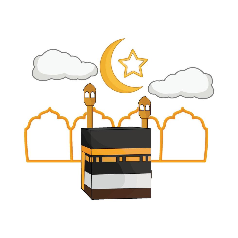 illustration of kaaba vector