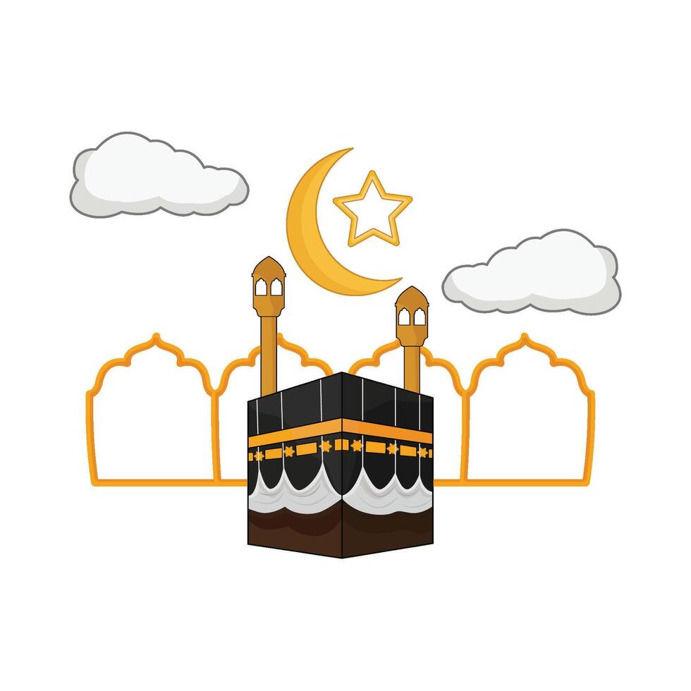 illustration of kaaba vector
