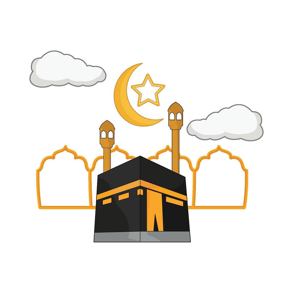 illustration of kaaba vector
