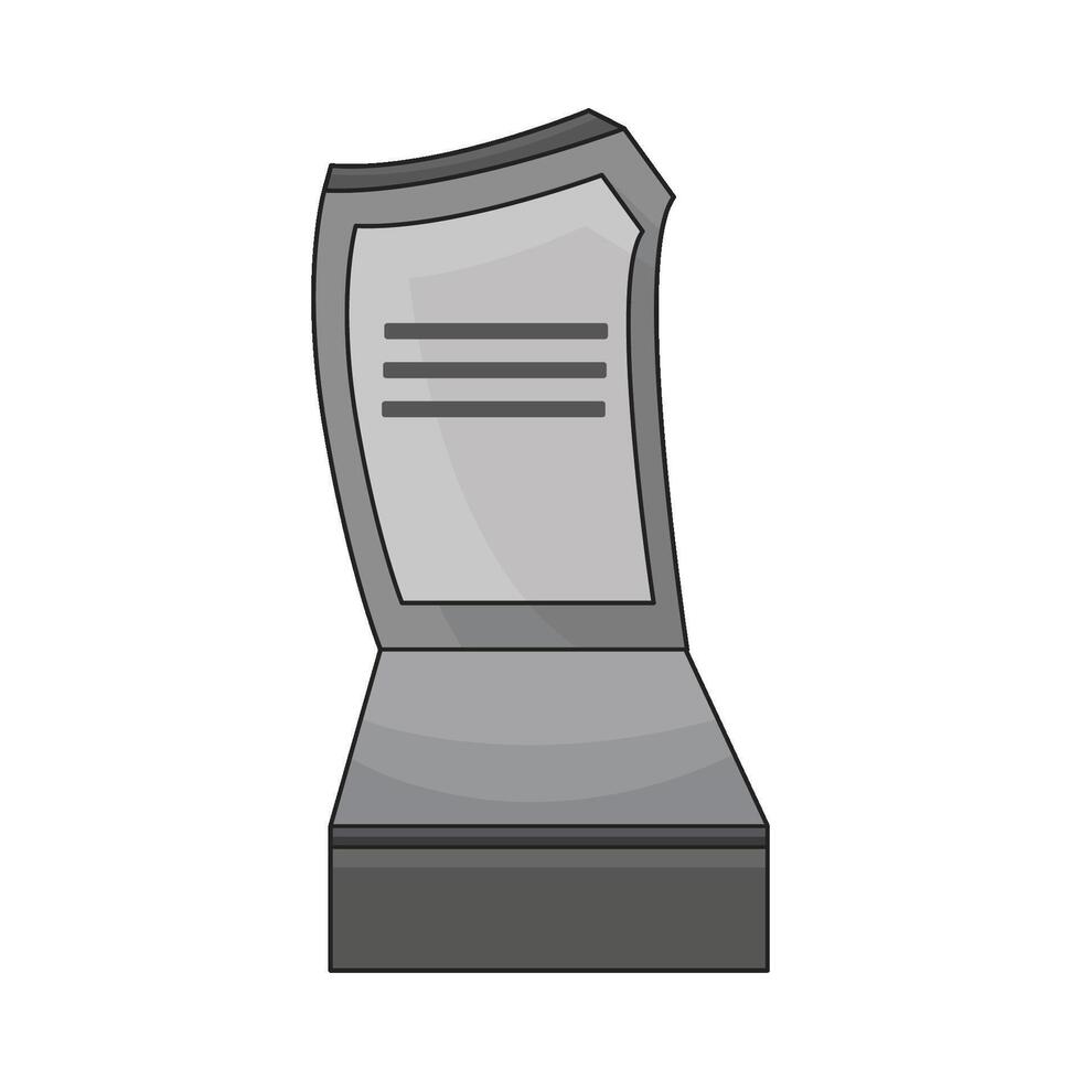 illustration of grave vector