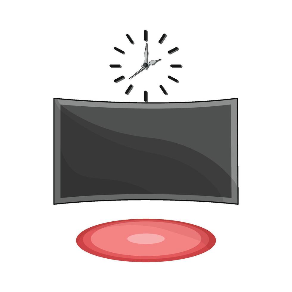 illustration of tv wall vector