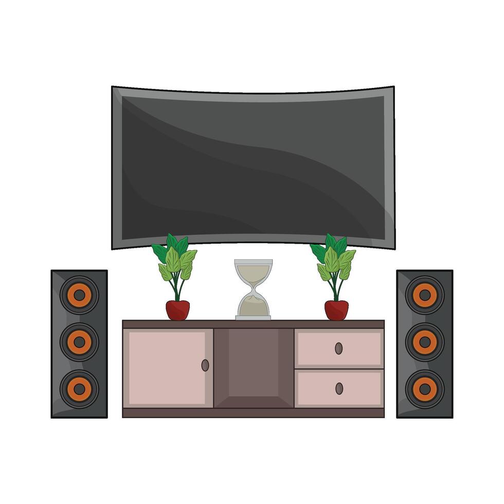 illustration of television vector