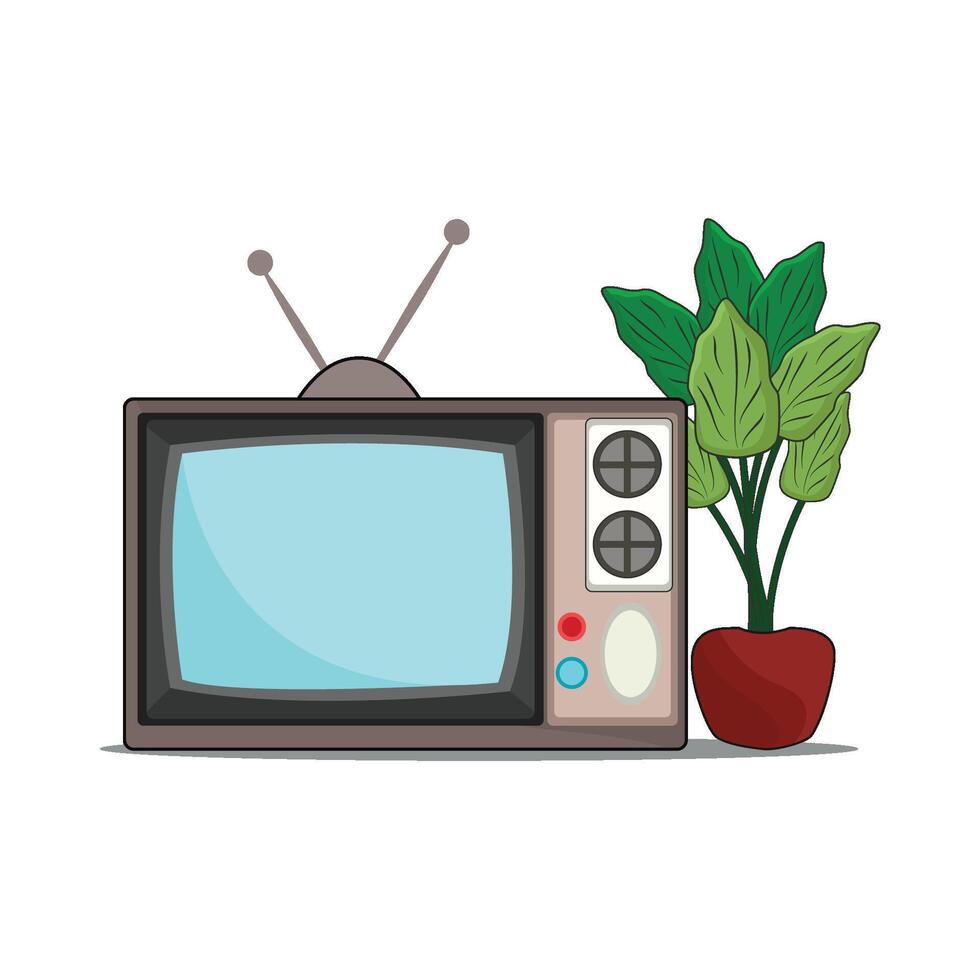 ilustración de televisión vector