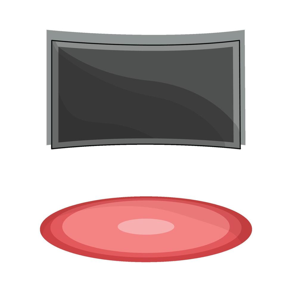 illustration of tv wall vector