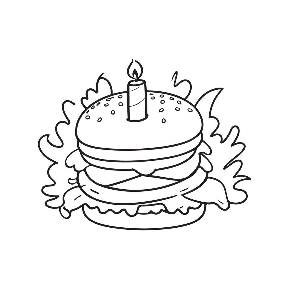 hamburguesa línea icono. editable ataque. píxel Perfecto. para móvil y web. vector