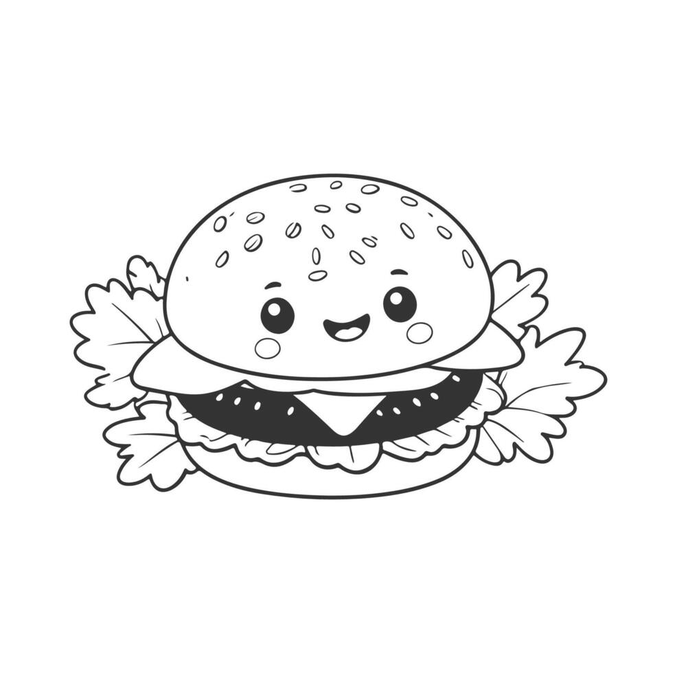 hamburguesa línea icono. editable ataque. píxel Perfecto. para móvil y web. vector