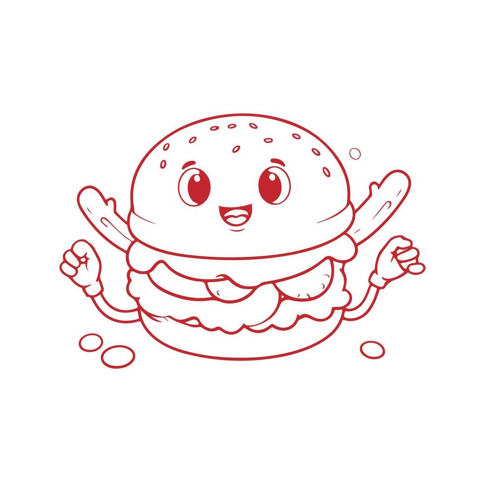 hamburguesa línea icono. editable ataque. píxel Perfecto. para móvil y web. vector