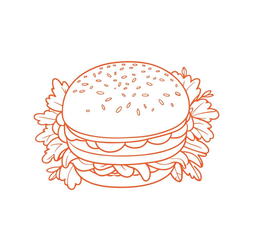 hamburguesa línea icono. editable ataque. píxel Perfecto. para móvil y web. vector