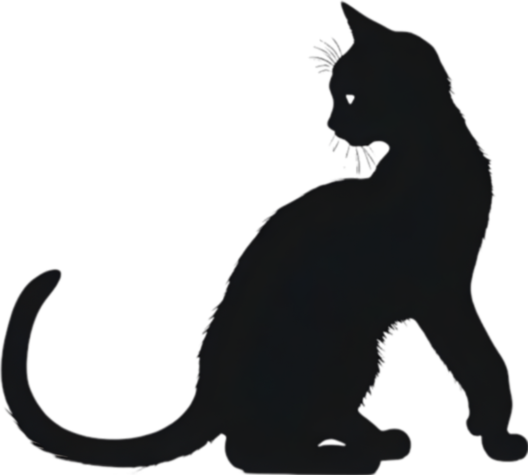 Close-up painting of a cute kitten. Ai Generate png