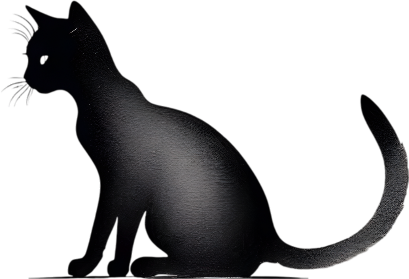 Close-up painting of a cute kitten. Ai Generate png