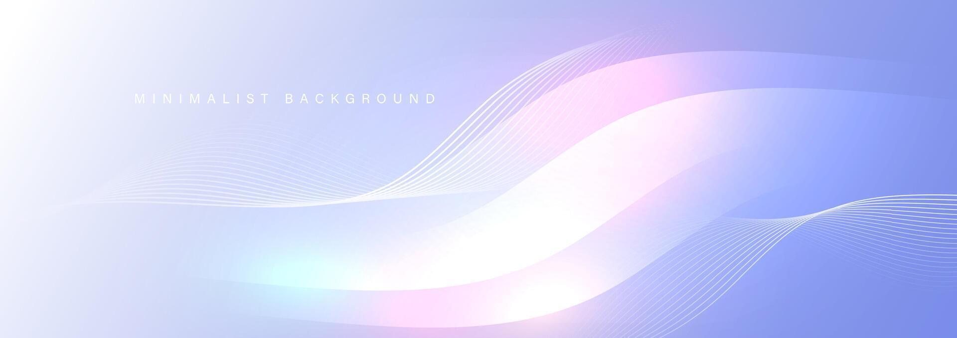 Abstract blue background with wavy and curvy lines. vector