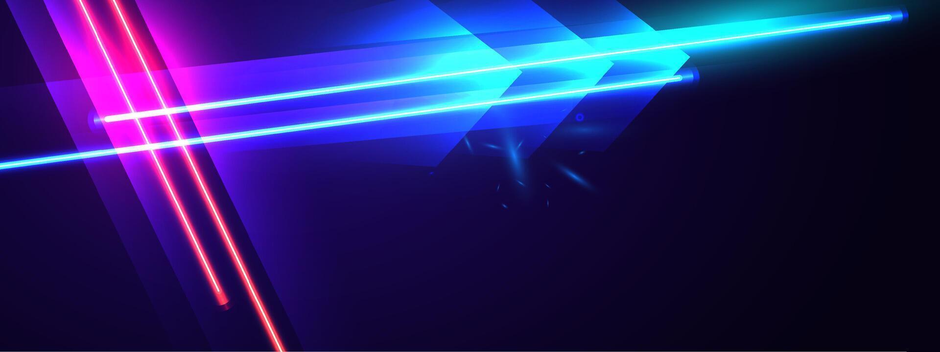 Abstract glowing neon lights background vector