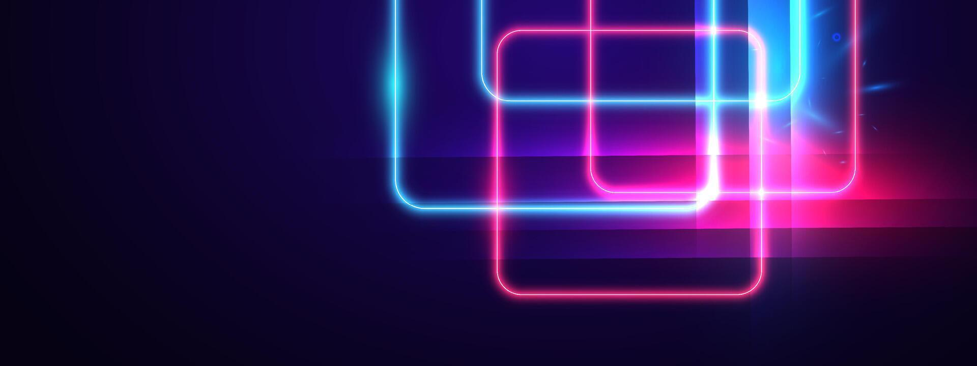 Abstract glowing neon lights background vector