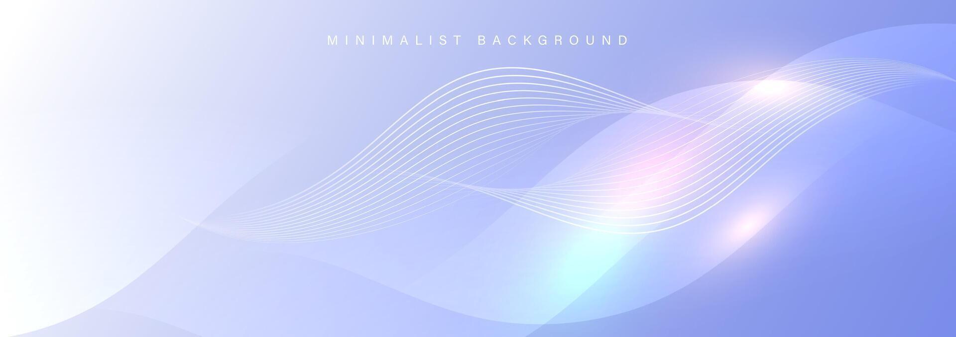 Abstract blue background with wavy and curvy lines vector