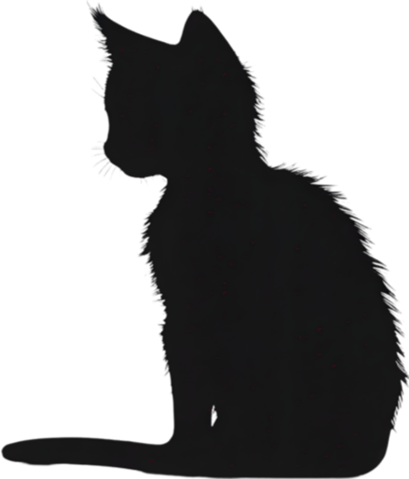 Close-up painting of a cute kitten. Ai Generate png