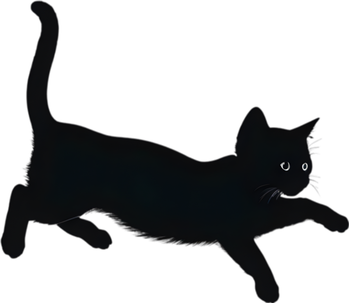 Close-up painting of a cute kitten. Ai Generate png