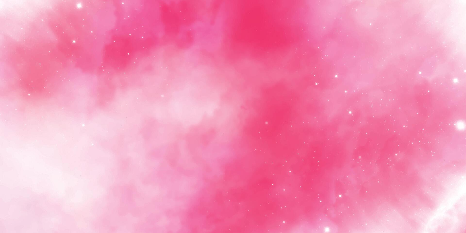 Abstract background with space. Pink white watercolor background. Background with space stars. vector