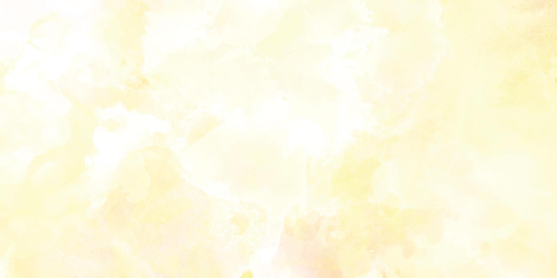 Watercolor background. Abstract light pastel yellow background. Clouds effect marble background. vector