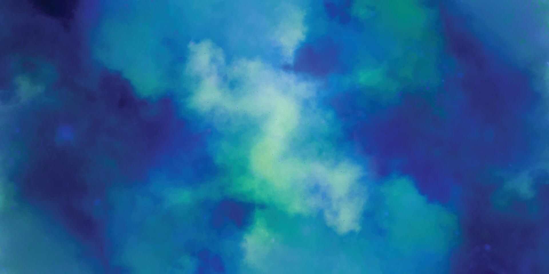 Abstract watercolor background. Blue and green background. vector