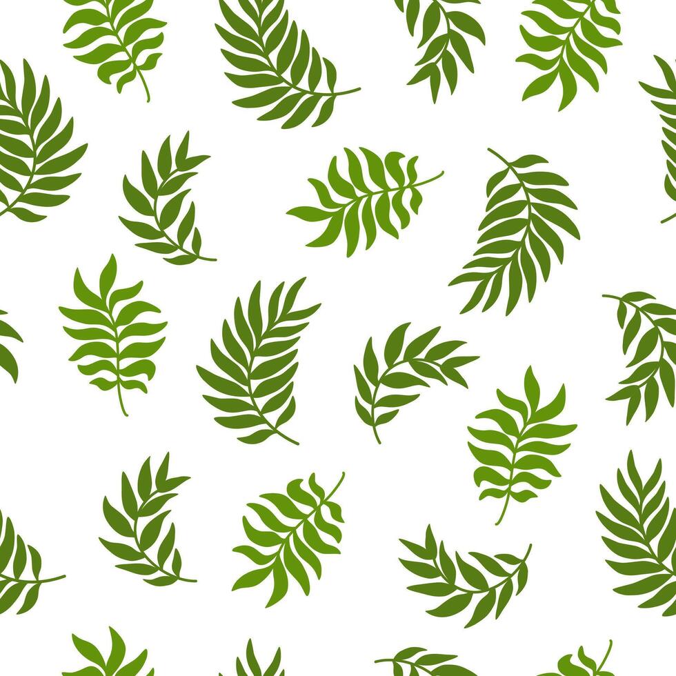 Tropical leaves pattern, jungle leaves seamless floral pattern. For textile. Summer background in pastel color vector