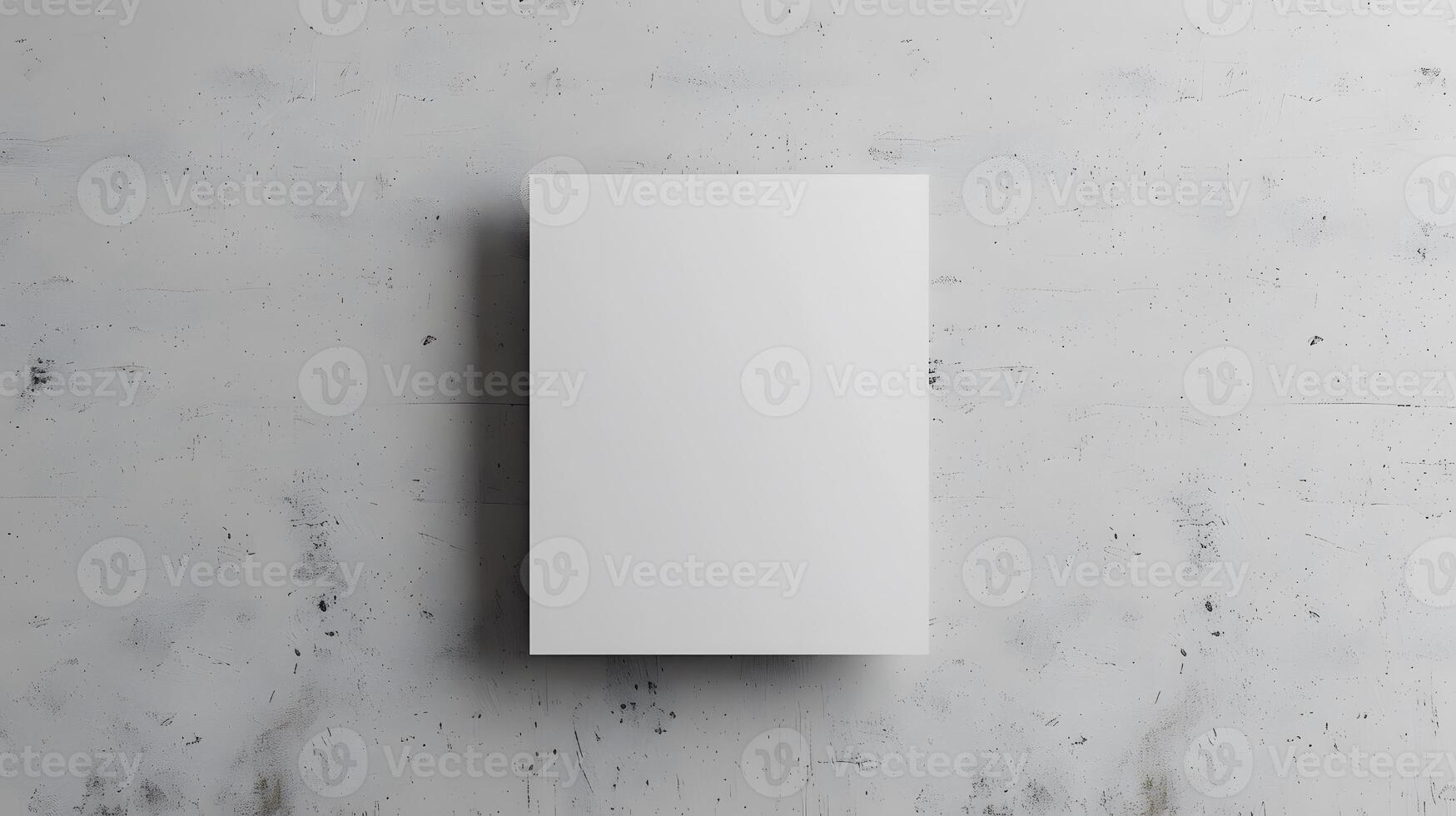 Blank A4 photorealistic brochure mockup on light grey background. photo