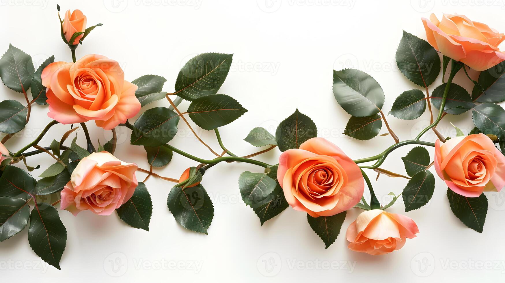 rose isolated on the white background photo