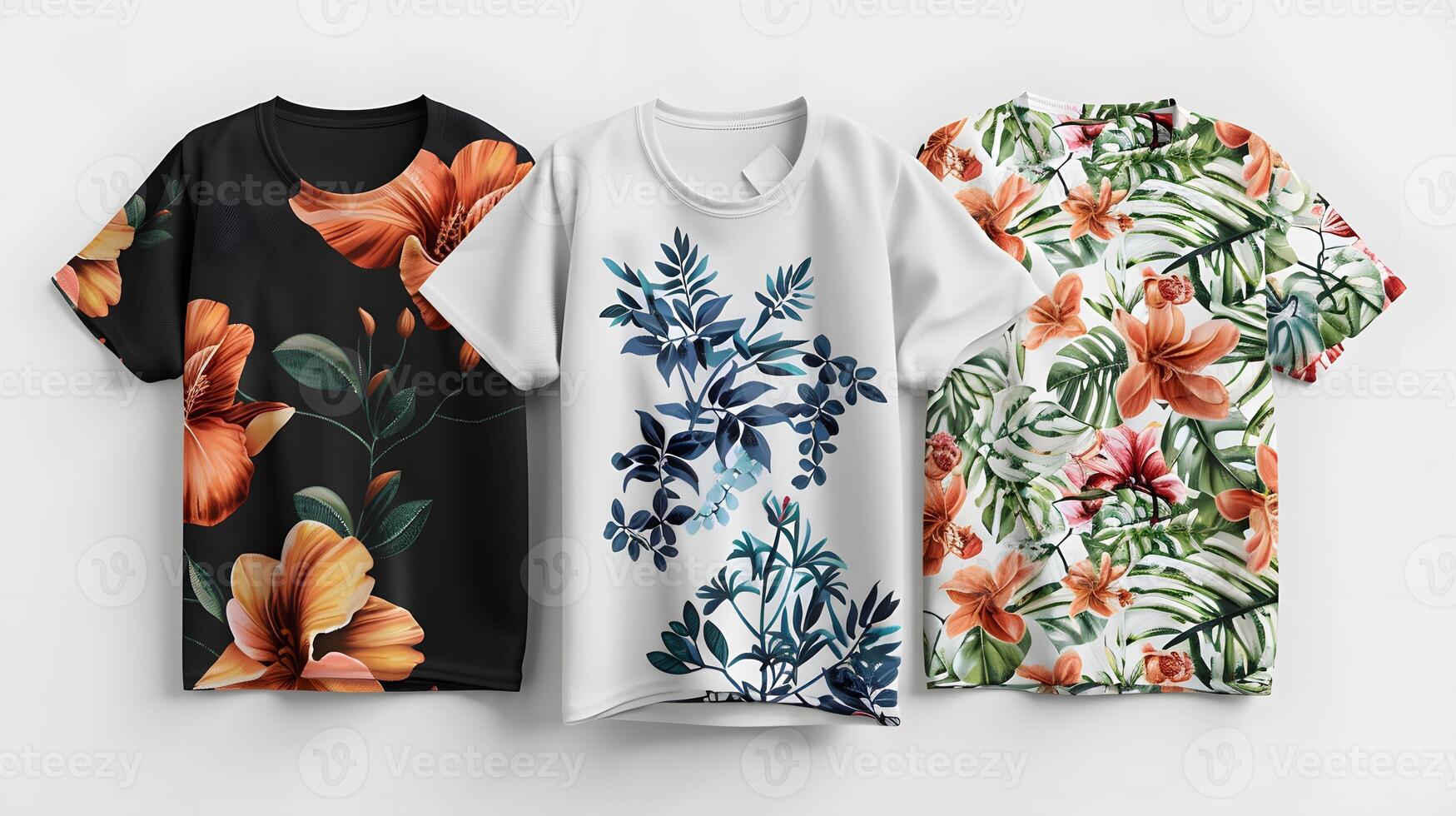 4 3D T-Shirt Mockups photo