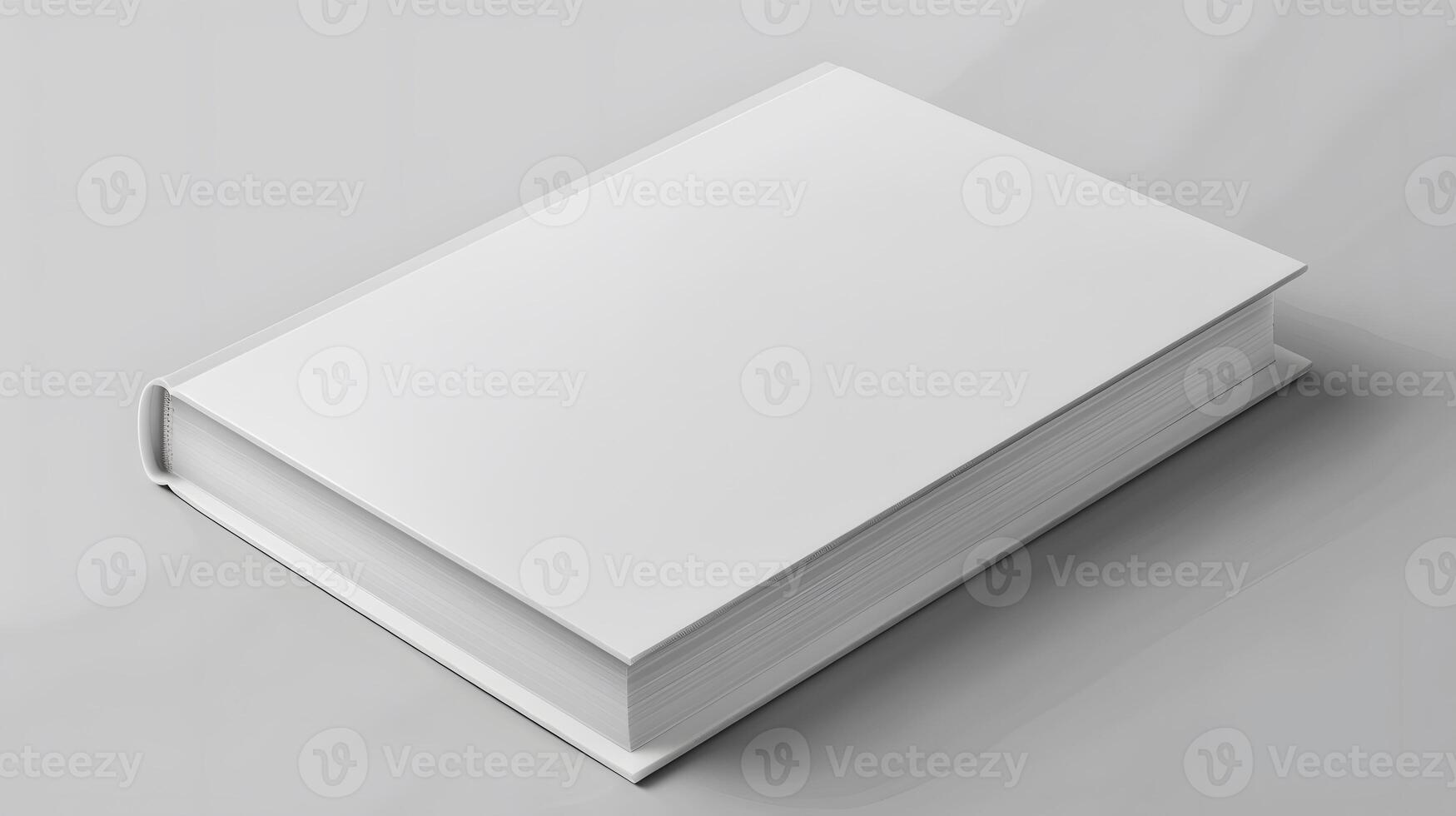 Blank book cover mockup layout design with shadows for branding. , photo