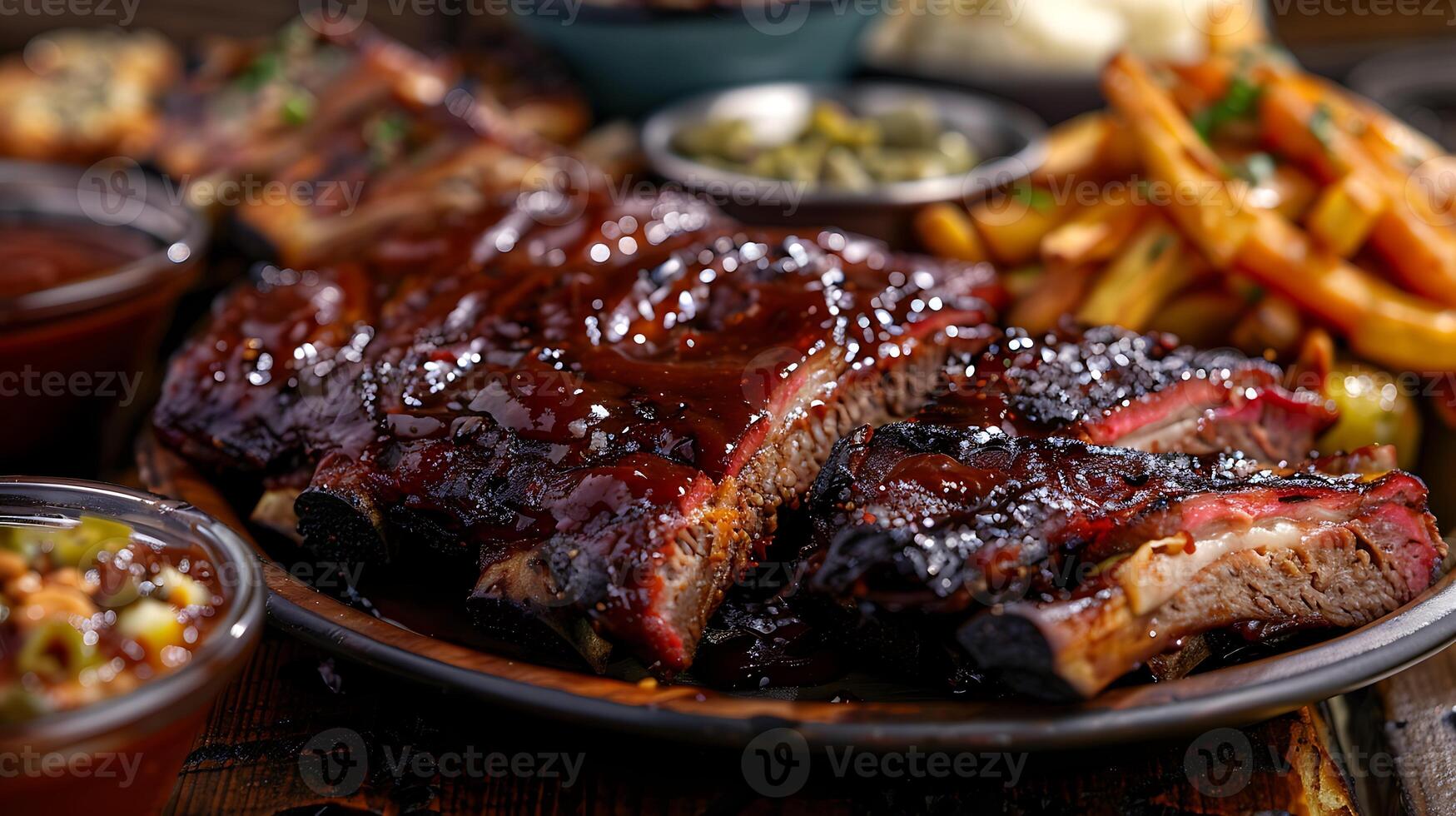 BBQ Served in a plate photo